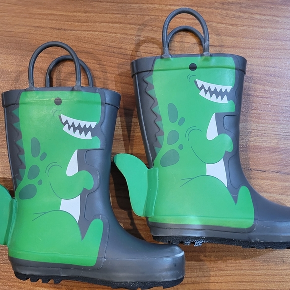 Cat & Jack Shoes Cat Jack Boy Girl Toddler Green Dinosaur Rain